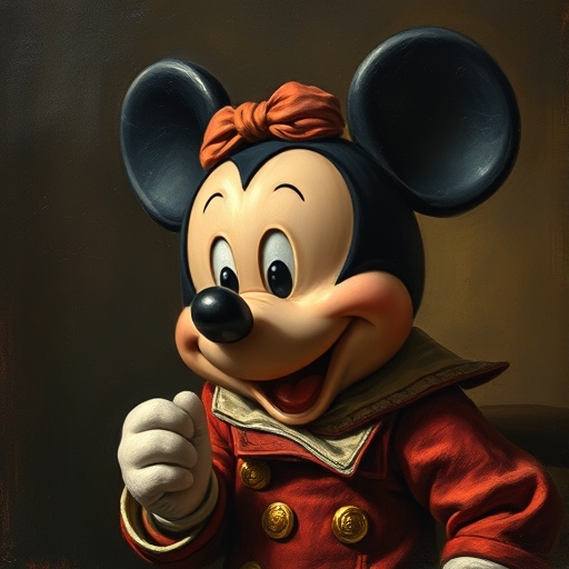 Mickey Mouse, by Rembrandt